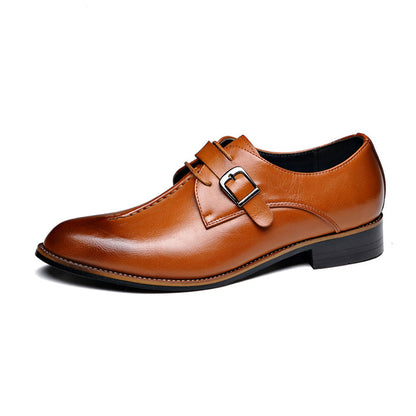 Men's Classic Dress Oxford Shoes in Genuine PU Leather – Waterproof & Scratch-Resistant Formal Footwear for Work, Weddings & Business