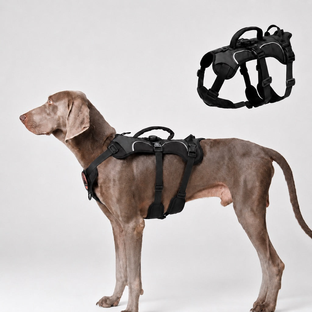 Ortekor AirTag-Compatible Escape-Resistant Dog Harness for Outdoor Walks - Secure Control for Dogs That Pull