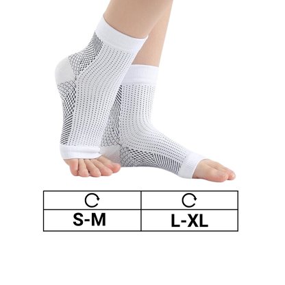 Open-Toe Compression Socks for Nerve Pain & Plantar Fasciitis Relief - Therapeutic Arch Support Foot Sleeves for Circulation & Heel Pain