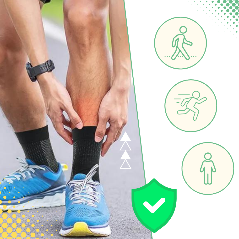 Open-Toe Compression Socks for Nerve Pain & Plantar Fasciitis Relief - Therapeutic Arch Support Foot Sleeves for Circulation & Heel Pain