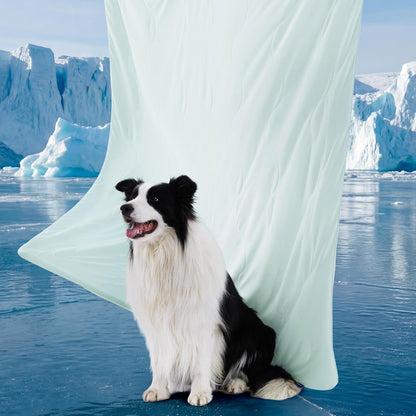 Cozy Paws | Cooling Blanket for Large Dogs with Breathable Air-Core Fill | Lightweight & Washable Dog Mat for Summer Comfort