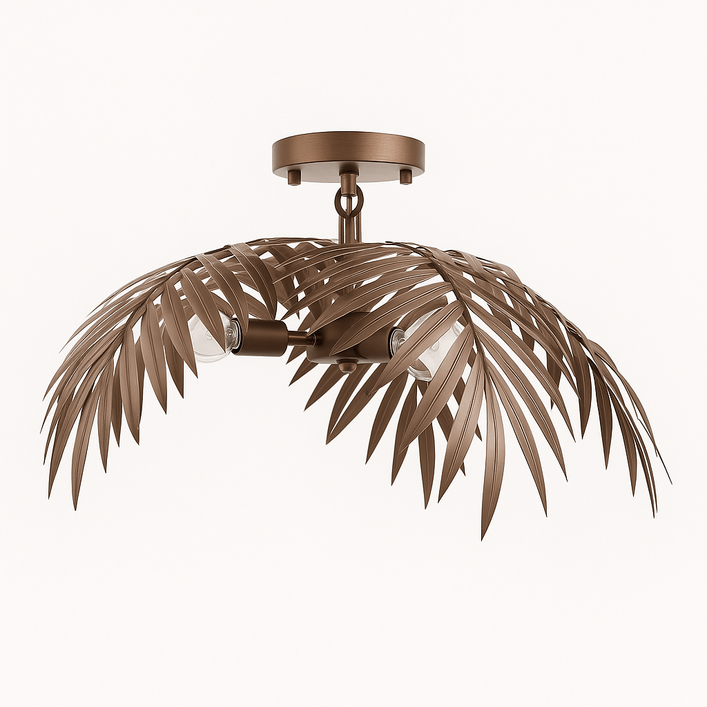 Palmae | Chandelier Light with Tropical Leaf Design | Elegant Fixture for Modern Dining Rooms