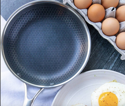 Stainless Steel Nonstick Frying Pan 11 Inch for Gas Induction Electric Ceramic Stovetops Dishwasher Safe