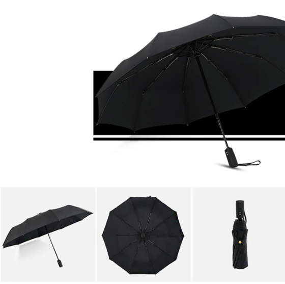 Windproof Compact Folding Umbrella — Lightweight Travel Rain Umbrella for Commute, Outdoor & Everyday Use
