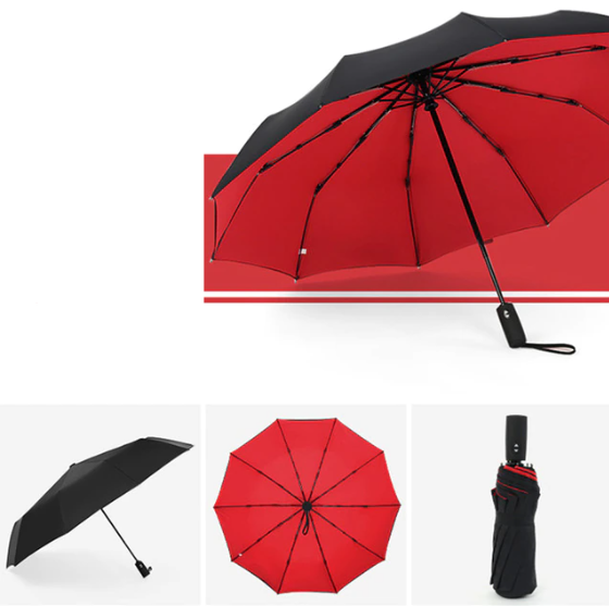 Windproof Compact Folding Umbrella — Lightweight Travel Rain Umbrella for Commute, Outdoor & Everyday Use