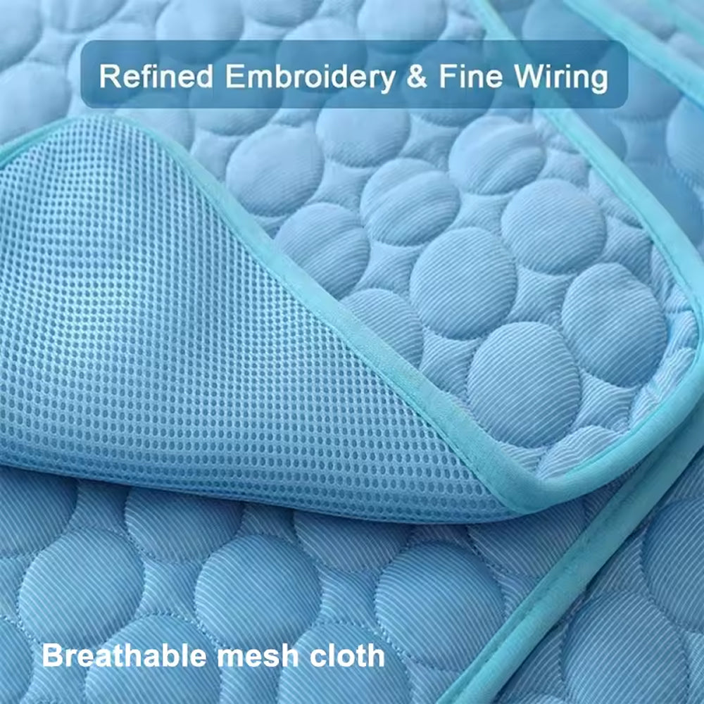 Self-Cooling Dog Mat | Gel-Free Heat Relief Pad for Summer | Machine Washable | 6 Sizes for Small to Large Dogs
