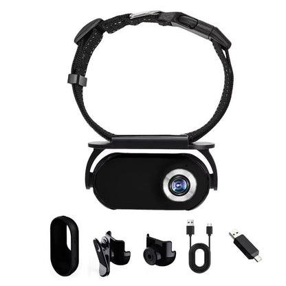 HD Pet Camera Collar for Cats – 1080P Video Recording with 4-Hour Battery & Wide-Angle Lens