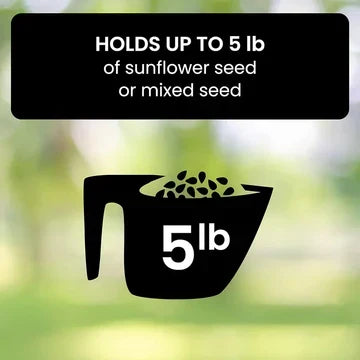 Weight-Activated Spinning Bird Feeder for Backyard Wildlife Watching Wild Songbird Seed Station Hanging Metal Outdoor Garden Feeding Station