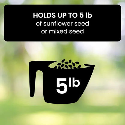 Rotating Bird Feeder with Weight-Activated Spinning Perch for Outdoor Backyard Wildlife Feeding Station