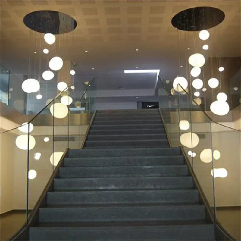 Frosted Glass Globe Ceiling Fixture with Adjustable Cord for Dining Room Kitchen Island Bedroom Hallway Overhead Lighting Modern Iron Accent
