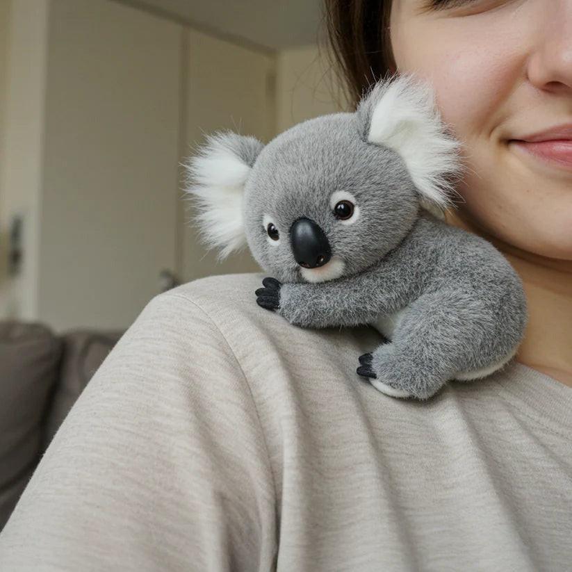 Plush Koala Stuffed Animal for Comfort & Sleep | Soft Gray Cuddle Toy for Kids & Adults | Calming Sensory Companion
