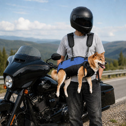 Ortekor Hands-Free Dog Carrier Harness Backpack for Walks, Hiking & Travel — Carry Tired Small & Medium Dogs Comfortably