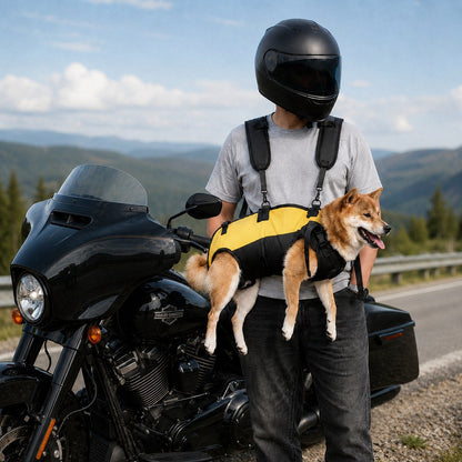 Ortekor Hands-Free Dog Carrier Harness Backpack for Walks, Hiking & Travel — Carry Tired Small & Medium Dogs Comfortably