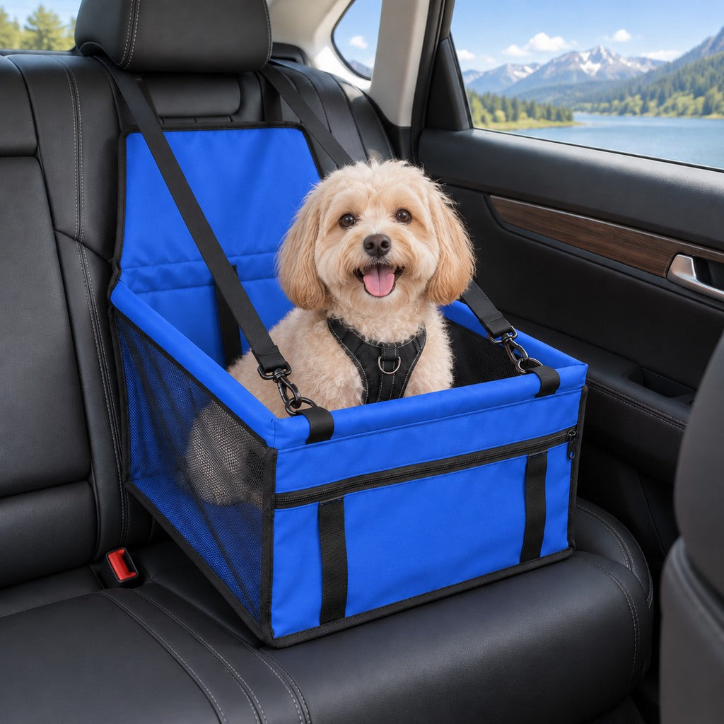 Ortekor Pet Car Booster Seat for Small Dogs and Cats - Stable Travel Seat to Reduce Roaming in Front and Rear Seats