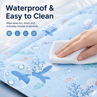 Ortekor Cooling Gel Pet Mat for Hot Days at Home, Crates & Travel - Waterproof Chill Pad for Dogs & Cats