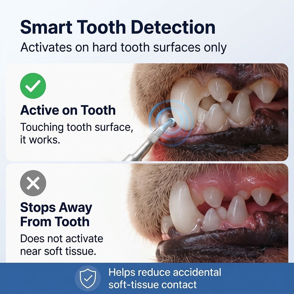 Ortekor Ultrasonic Pet Dental Cleaner for Dogs & Cats – At-Home Tartar Care for Fresher Breath Between Vet Visits