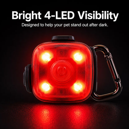 Ortekor Clip-On Pet Safety Light for Night Walks - Helps Dogs & Cats Stay Visible After Dark
