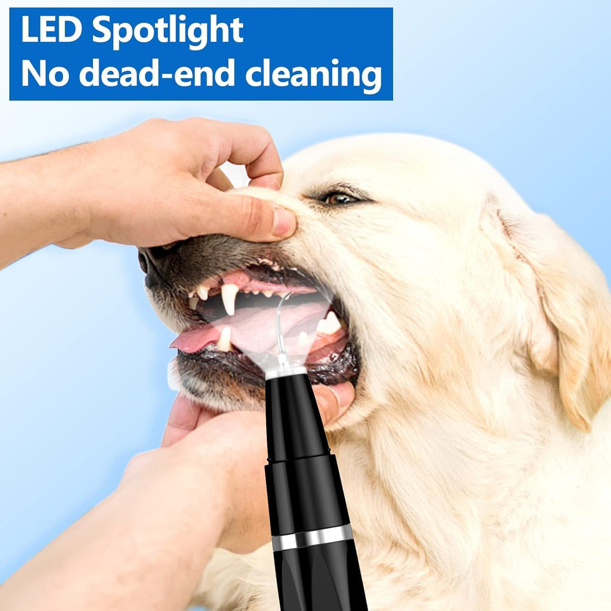 Ultrasonic Dog & Cat Dental Scaler for Home Use – Rechargeable Pet Tooth Cleaning Tool for Tartar & Plaque