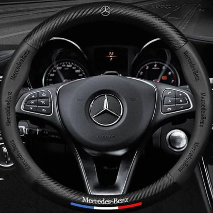 Premium Leather Steering Wheel Grip Cover