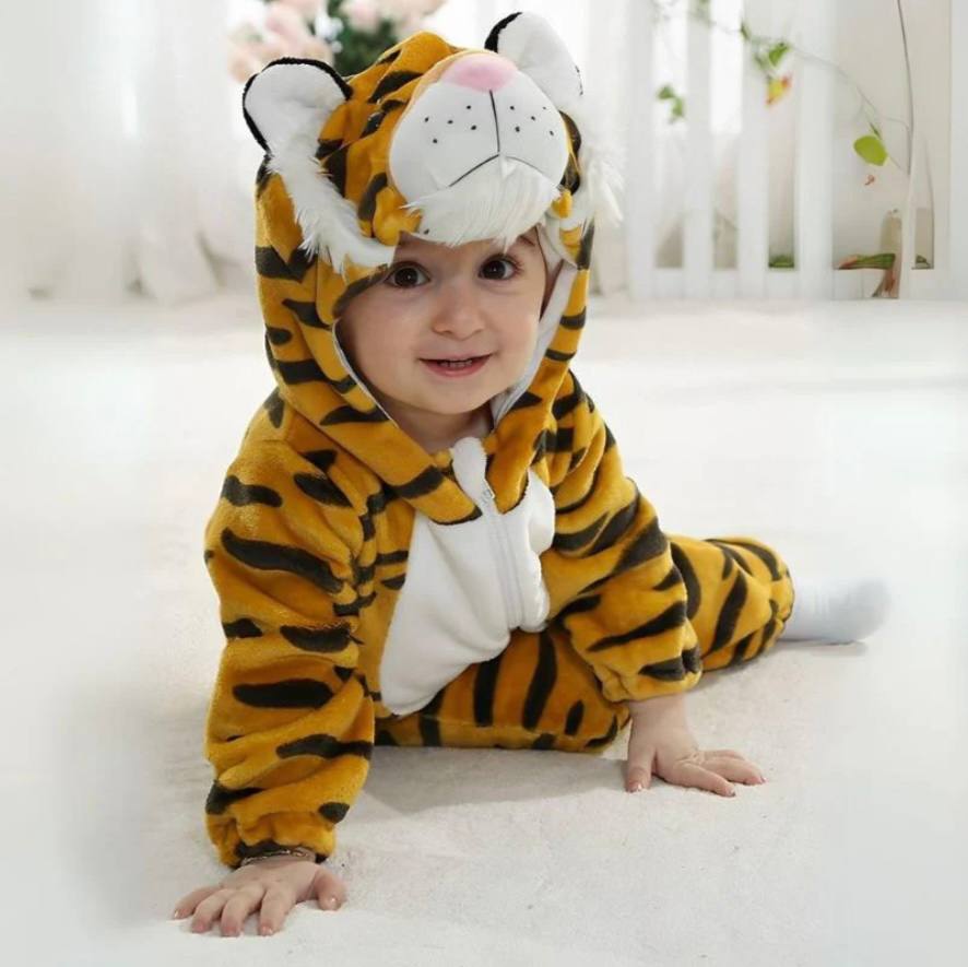 Cozy Kids Animal Onesie Warm Fleece Jumpsuit