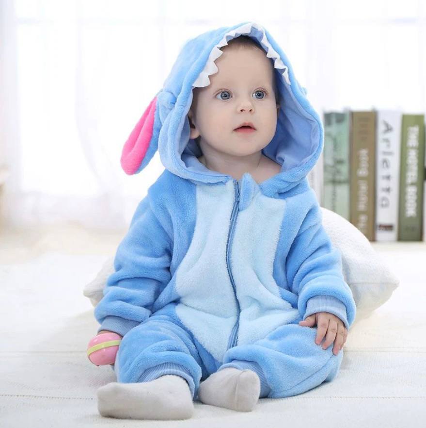Cozy Kids Animal Onesie Warm Fleece Jumpsuit