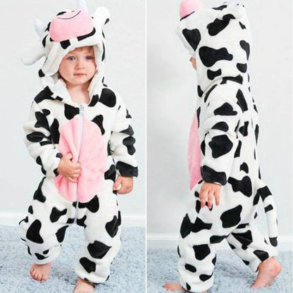 Cozy Kids Animal Onesie Warm Fleece Jumpsuit