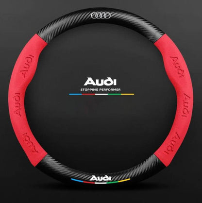 Premium Leather Steering Wheel Grip Cover