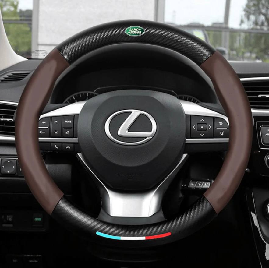 Premium Leather Steering Wheel Grip Cover