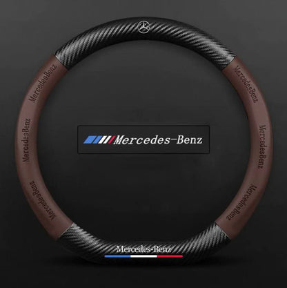 Premium Leather Steering Wheel Grip Cover