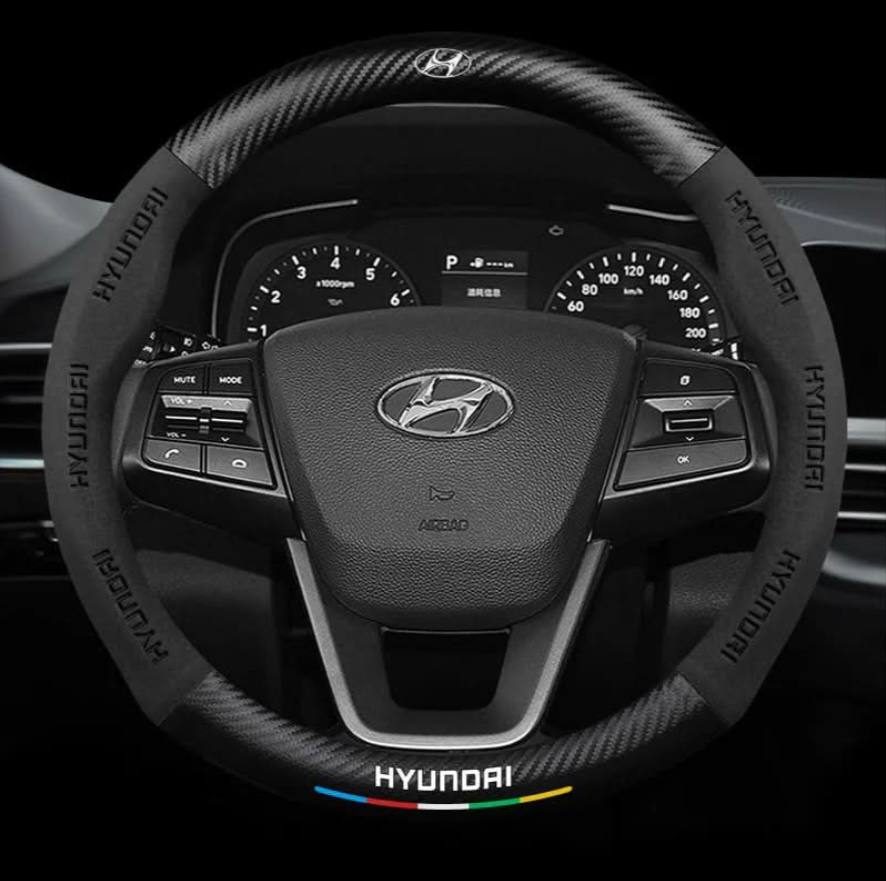 Premium Leather Steering Wheel Grip Cover
