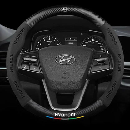 Premium Leather Steering Wheel Grip Cover