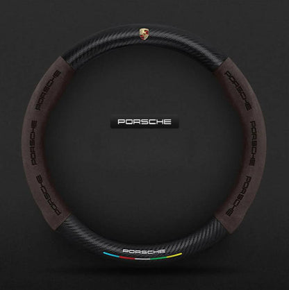 Premium Leather Steering Wheel Grip Cover