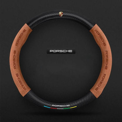 Premium Leather Steering Wheel Grip Cover