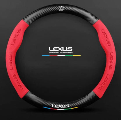 Premium Leather Steering Wheel Grip Cover