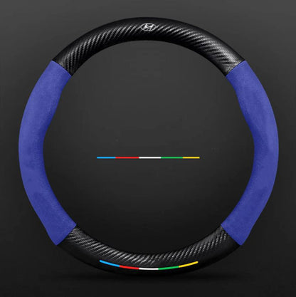 Premium Leather Steering Wheel Grip Cover