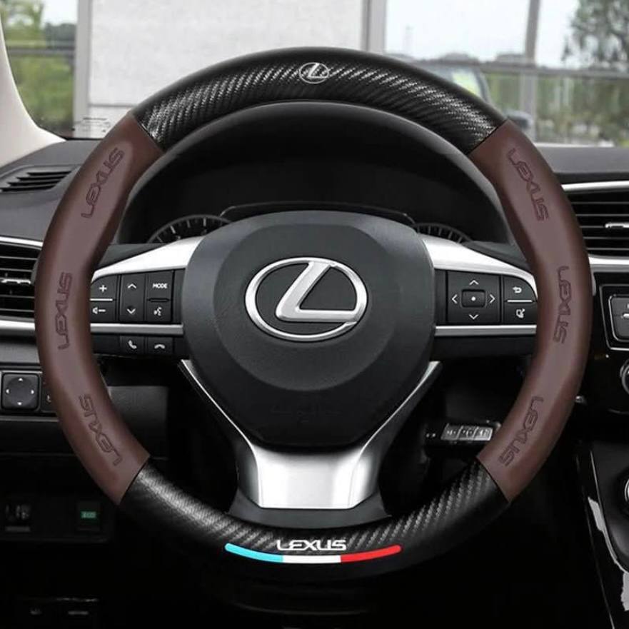Premium Leather Steering Wheel Grip Cover