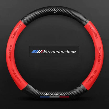 Premium Leather Steering Wheel Grip Cover
