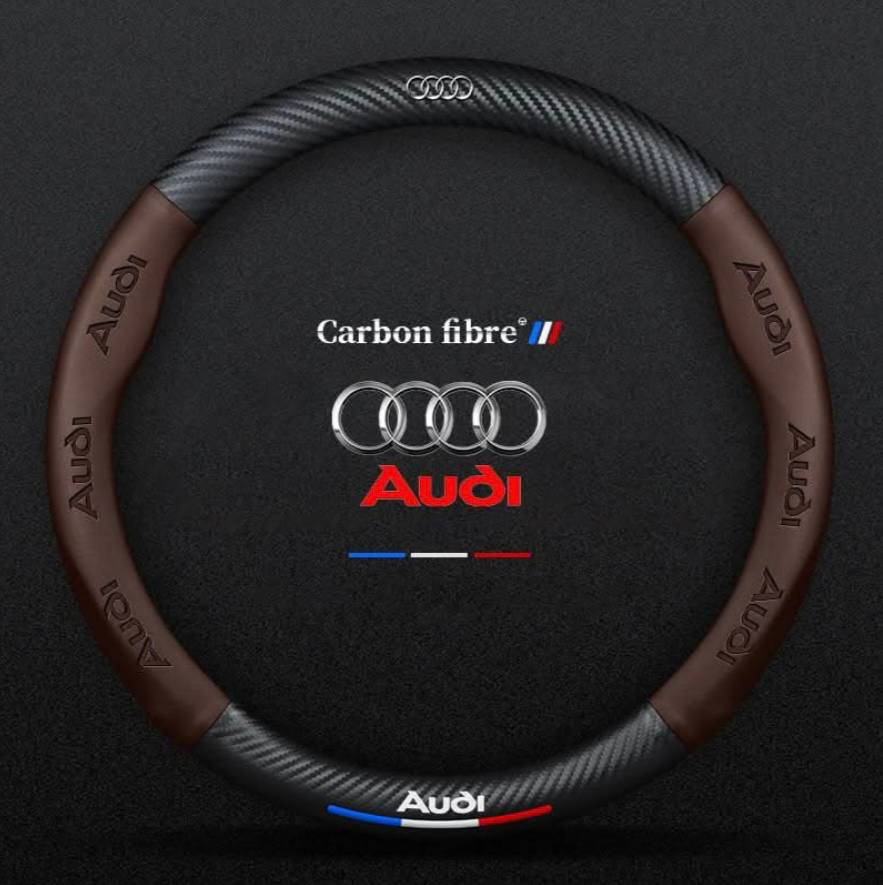 Premium Leather Steering Wheel Grip Cover