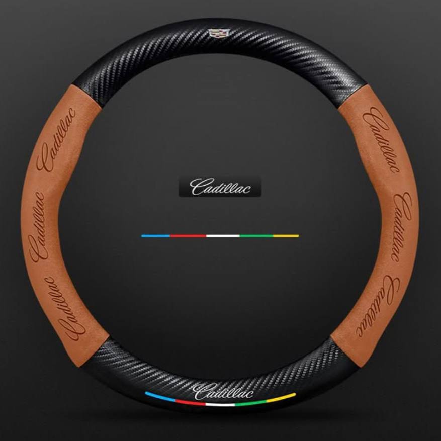 Premium Leather Steering Wheel Grip Cover