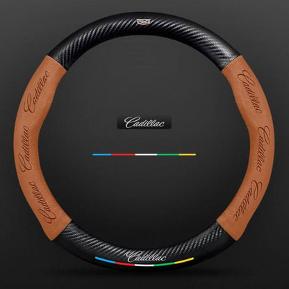 Premium Leather Steering Wheel Grip Cover