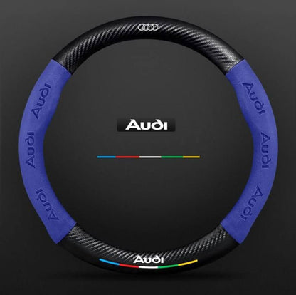 Premium Leather Steering Wheel Grip Cover