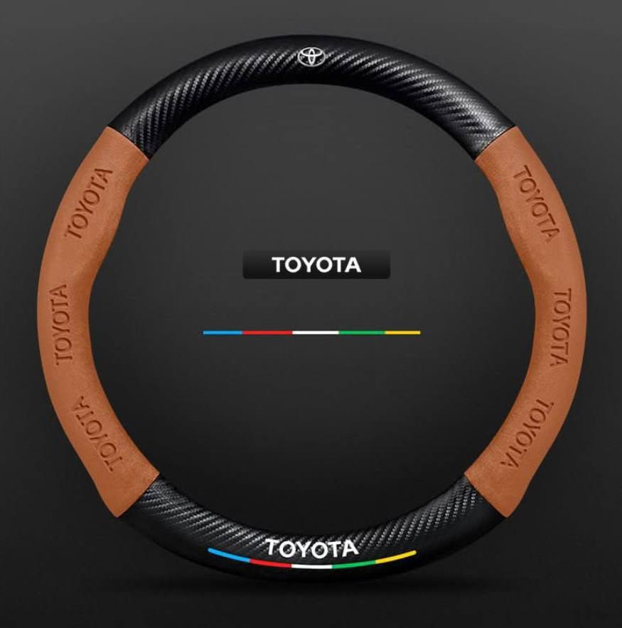 Premium Leather Steering Wheel Grip Cover
