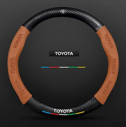 Premium Leather Steering Wheel Grip Cover