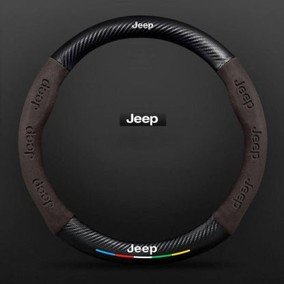 Premium Leather Steering Wheel Grip Cover