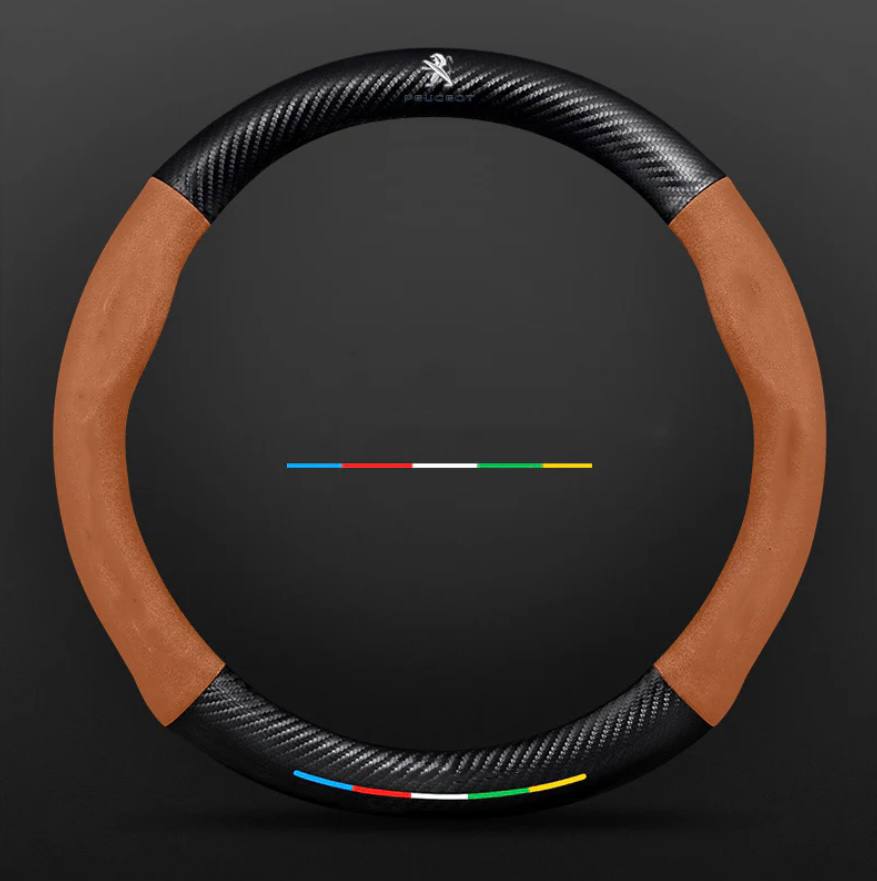 Premium Leather Steering Wheel Grip Cover