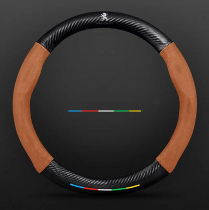 Premium Leather Steering Wheel Grip Cover