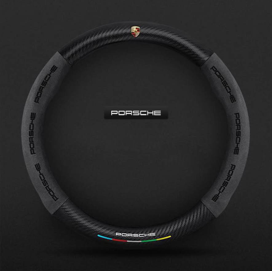 Premium Leather Steering Wheel Grip Cover
