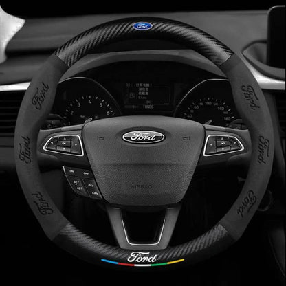 Premium Leather Steering Wheel Grip Cover