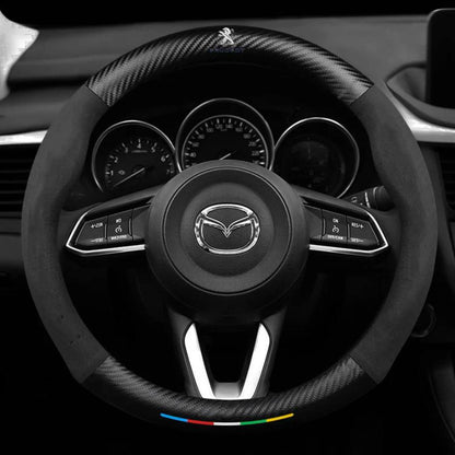 Premium Leather Steering Wheel Grip Cover