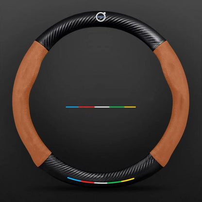 Premium Leather Steering Wheel Grip Cover